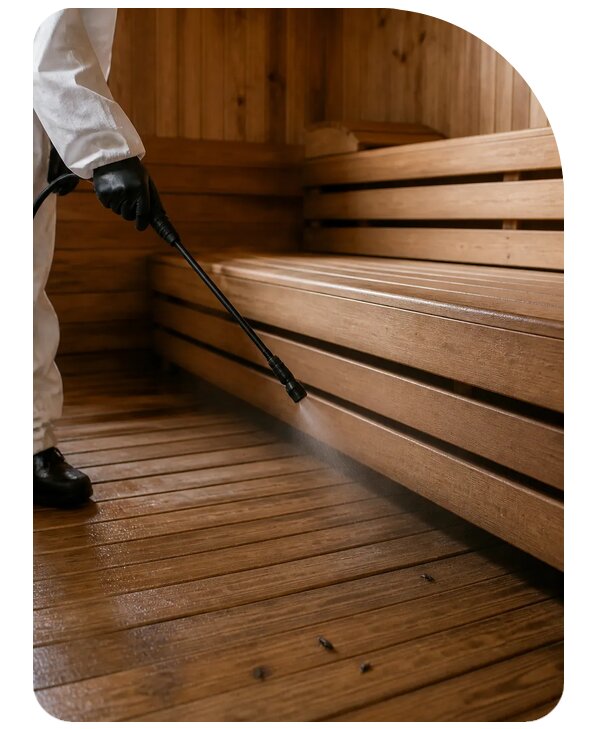 Дезинсекция бани: цена в Туле по цене от 3559 р. | Сенат-Тул