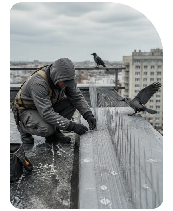 Защита от ворон под ключ в Туле по цене от 5085 р. | Сенат-Тул
